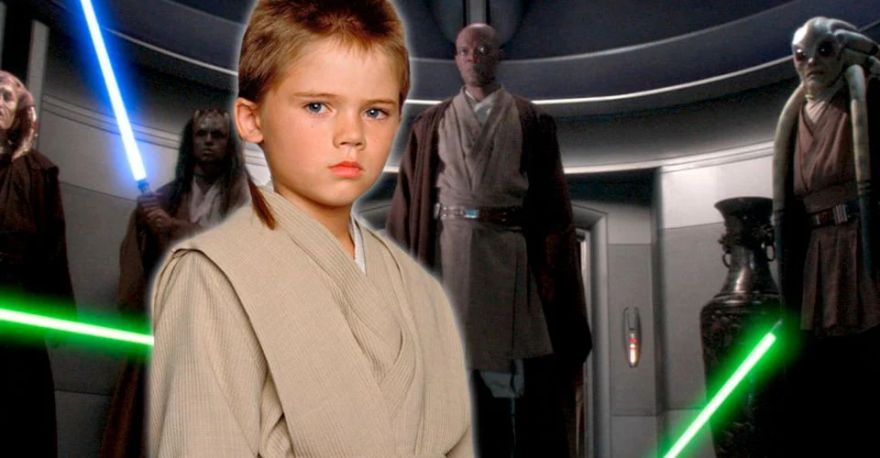 Young Anakin Skywalker as a padawan learner